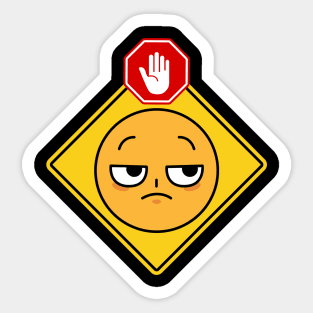 Alert Warning Facial Emoji Expressions #1 Sticker